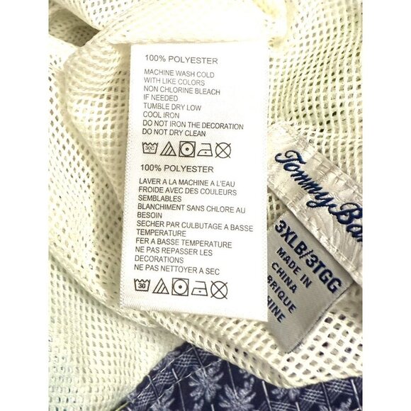 Tommy Bahama Mens Blue Green Plaid Big Tall Pockets Swim Trunks Plus Sz 3XL New - Picture 9 of 11